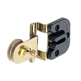 Sugatsune GHC-34-8 Partial Overlay Screw-On Glass Door Hinge, Polished Brass
