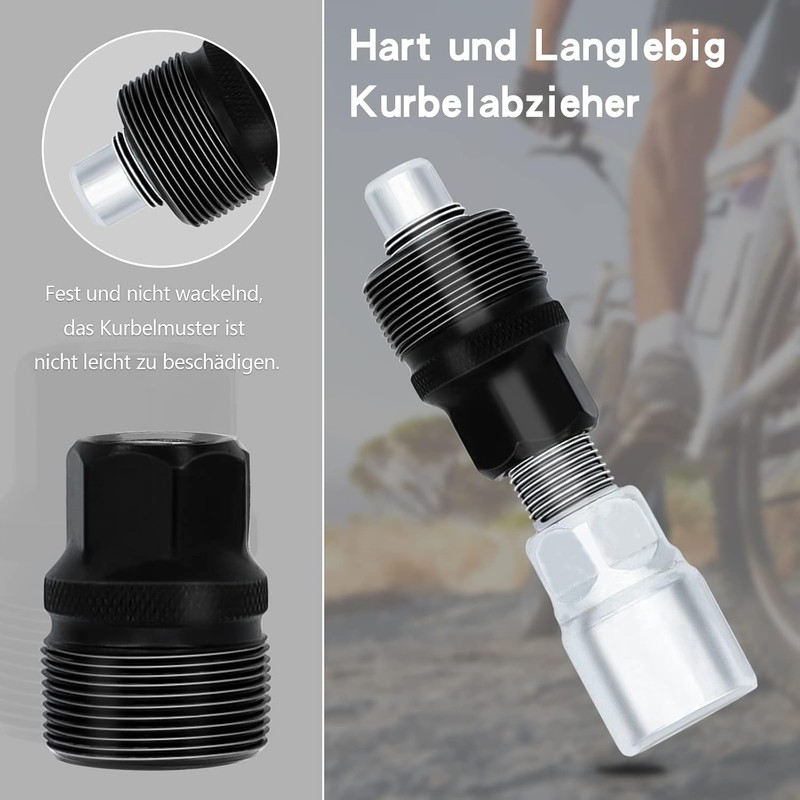 CMBXAQ Bicycle Crank Puller, 16 mm Key - Universal Bottom