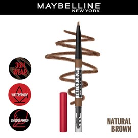 Conoce Tattoo Brow Lift tono Natural Brown De Maybelline New York, El delineador de cejas en barra para estilizarla y rellenarla, que no se transfiere ni se corre