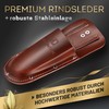 GRÜNTEK Premium Pruner Holster Premium Burgundy Red Genuine Leather Secure