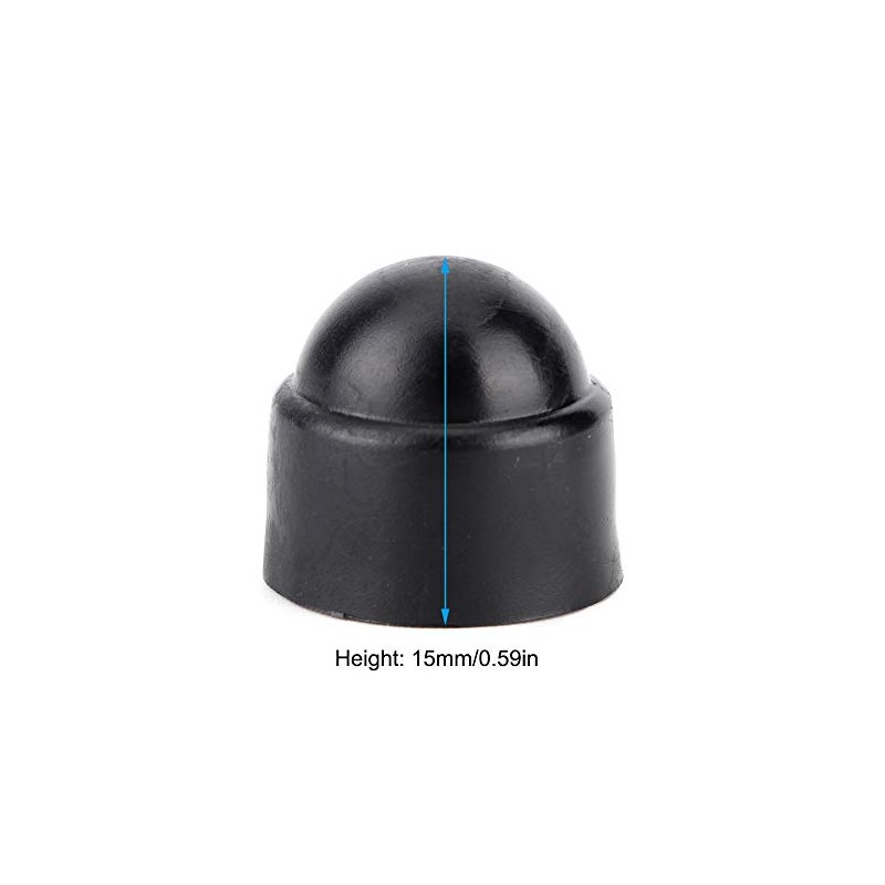Tapón de Protección M8, Negro 10 Piezas 15 Mm /