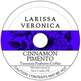 Cinnamon Pimento Tanzania Peaberry Coffee (Single Serve K-Cup Pods) (Gourmet, Naturally Flavored, Whole Coffee Beans) (12 pods, ZIN: 576225)