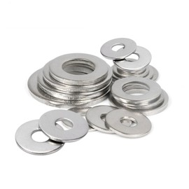 Washers M8 x 16 mm Large, Pack of 50 Body Washers 304 Stainless Steel A2 V2A Washers Rustproof Metal Washers for Screws Nuts Threaded Rod