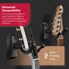 ClefArc 3 Pack Guitar Wall Mount, White Hardwood Guitar Wall