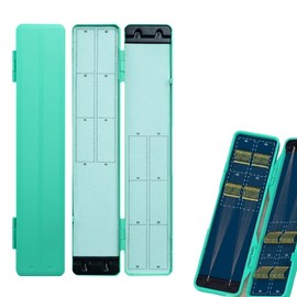 ZeniMart Fishing Line Storage Case, 7.9 / 11.0 inches (20 / 28 cm), Rip Stocker, Cushion, Trick, Harris Storage, Fishing Line, Hook, Storage Box, Fishing Equipment, Compact, Portable (Blue, 7.9 inches