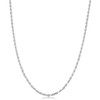 ARGENTO REALE 925 Sterling Silver Diamond Cut Rope Chain Necklace,