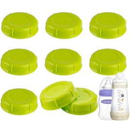 (9-PCs) Travel Bottle Caps Compatible with Lansinoh MAM Bottles, Storage Lids Replacement