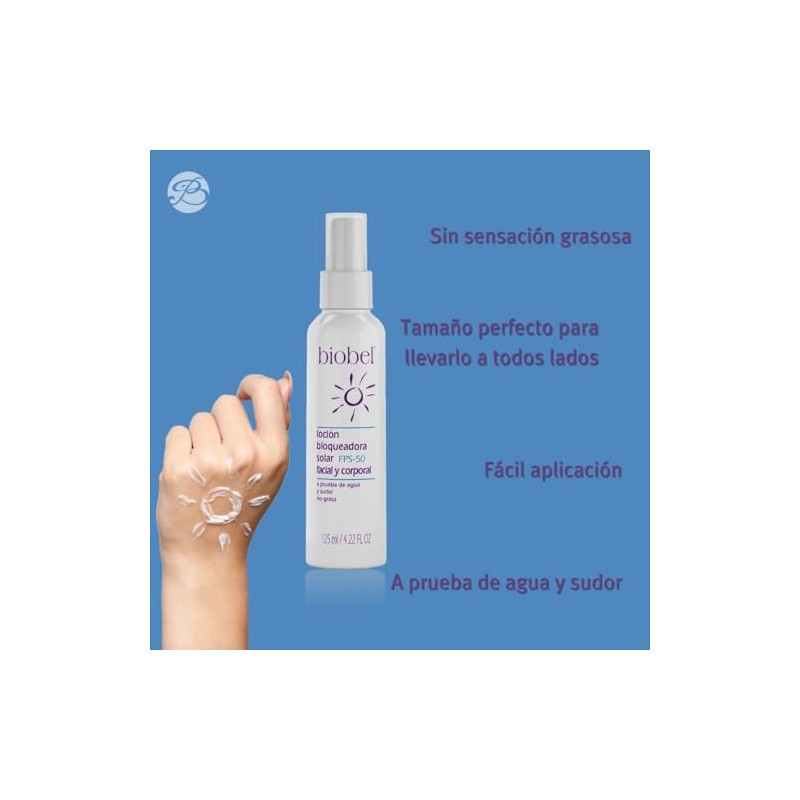 Biobel Loción Bloqueadora Solar FPS-50 125ml