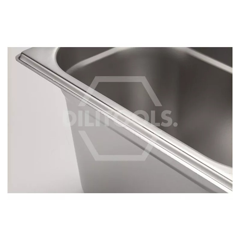 Dilitools Inserto Contenedor Acero Inoxidable Noveno De 6 Pulgadas