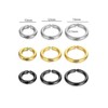 ALRNBY 9PCS Clip On Earrings for Women Men Non Tarnish