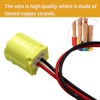 LIZAPUS 2-Pin Front Crash Sensor Pigtail Wire Connector Compatible with