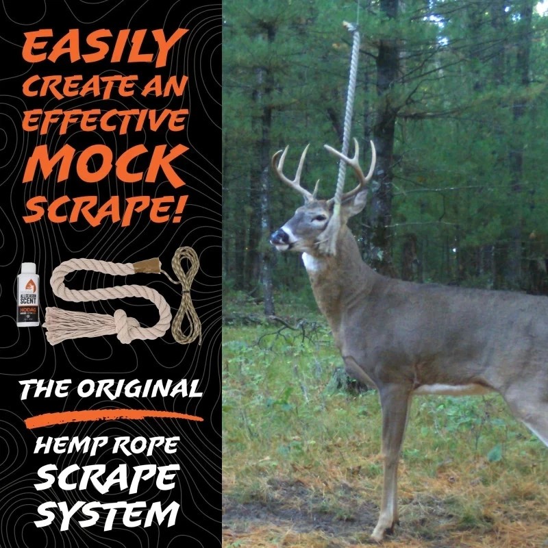 HODAG HempScent Rope Mock Scrape System Single Setup Deer Hunting