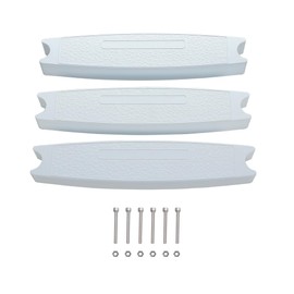 HECASA 18" Universal Pool Ladder Steps Replacement, 300 lbs Weight Capacity Heavy-Duty Molded Plastic Swimming Pool Ladder Rung Step 3Pcs