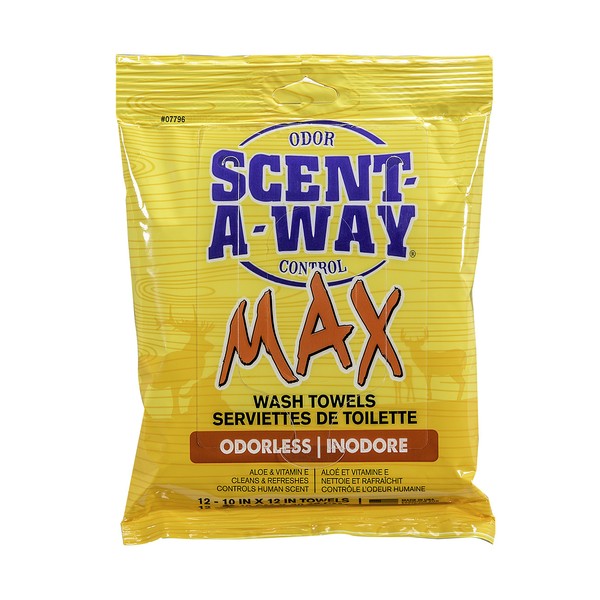 Hunters Specialties Scent-A-Way Wash Towels (12 Pack), Full Size