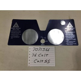 Polaris NOS Polaris 76 Colt SS Dash Decal Vintage Snowmobile 7071366