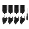 Pack of 8 Euro Plug Flat European Flat Plug, Plug