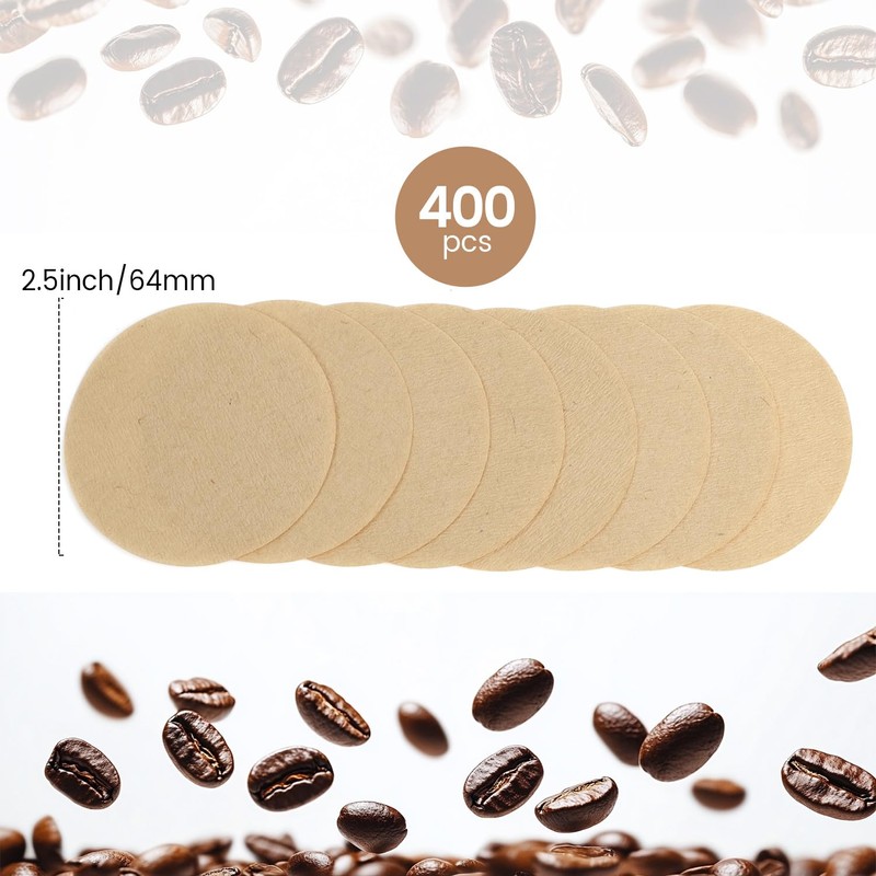 Replacement Coffee Filters Clinuse 400 Count, Compatible with Aeropress Coffee