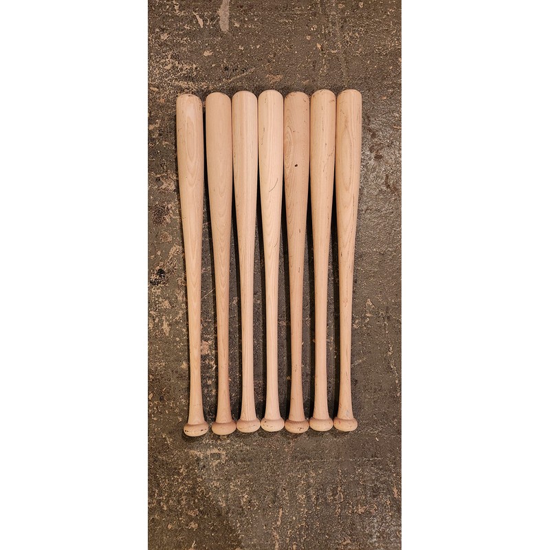 7 Pack 26" Wood Baseball Bats Blem