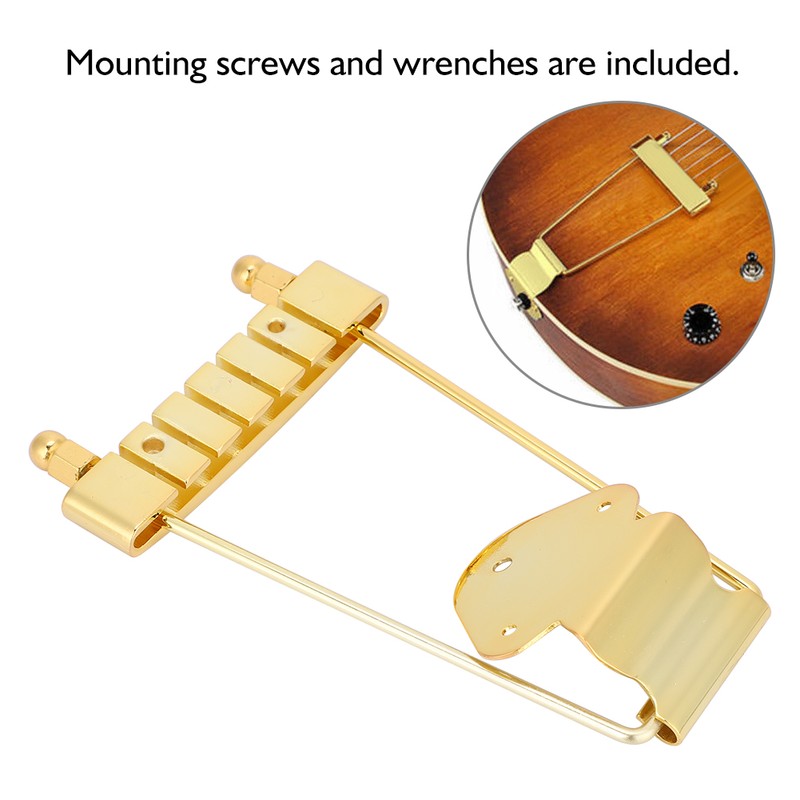 Bridge Tailpiece Rosewood Base Bridge Screw Wrenches for 6 String
