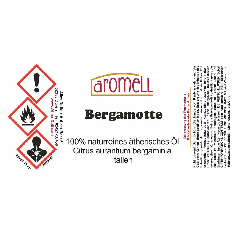 Bergamot - 100% Pure Natural Essential Oil from Italy 10