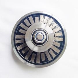 Diamond Profile Wheel Sintering Welding Segment Demi Half Bullnose with 5/8"-11 Thread for Marble Granite Stone Tile (B20)