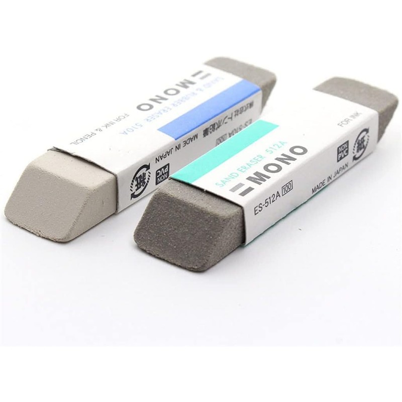 2 Pcs Natural Rubber Eraser Ink Eraser Sand Rubber Fountain