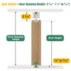 Lashow 72 Inch Porcket Door Hardware Kits with Soft Close