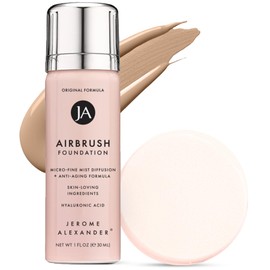 MagicMinerals AirBrush Foundation by Jerome Alexander, Mini Travel Size 1FL Oz, Easy Application Spray Makeup with Anti-aging Ingredients for Smooth Radiant Skin - Warm Beige