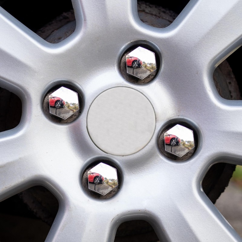 Wheel Bolt and Nut Caps Set, 21 Pieces, for 19