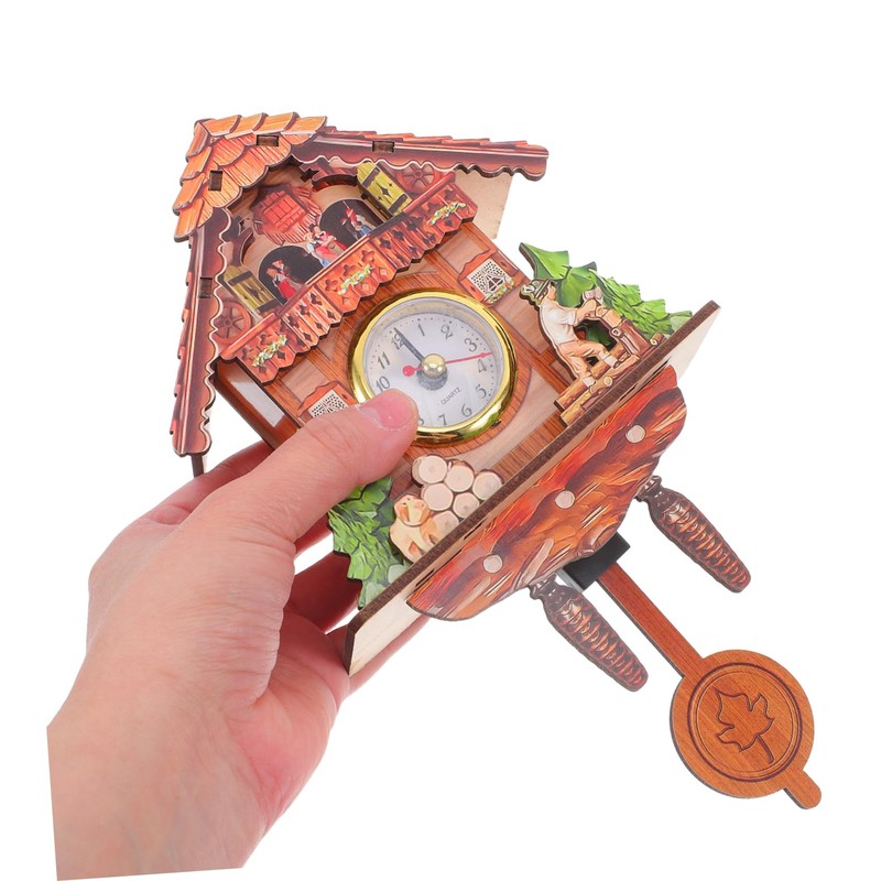 Levemolo Wall Hanging Cuckoo Clock Modern Silent for Home Office