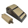 FTWDesign Retro Notizrollenhalter aus Metall - 15m Notizblock mit Ersatzrolle