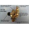 Air Compressor Pilot Check Valve Unloader Combination Discharge 3/8" Compression TOP Inlet x 1/2" Male NPT Outlet All in ONE Valve for Gas Powered COMPRESSORS (140-175 PSI)