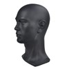 MIAOMANZI PVC Mannequin Head Black Male Manikin Dummy Stand Model