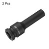 sourcing map 2Pcs 12-Point Deep Impact Socket 1/2 Inch Drive