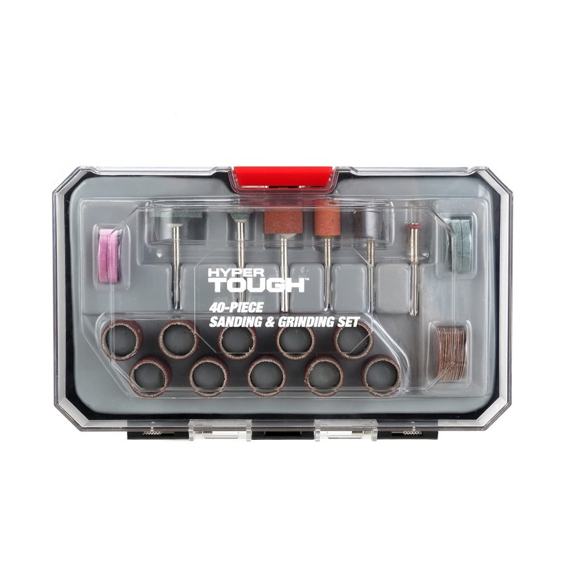 HYPER TOUGH 40-Piece Sanding & Grinding Set for Rotary Tools