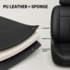 Black PU Leather 2+1 Van Front Seat Cover Set with