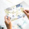 Whaline 24 Pack Ocean Thank You Cards Gold Foil Blue