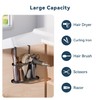 Josmimic 3-in-1 Hair Tool Organizer Holder for Dryer, Straightener &