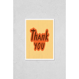 illustration of thank you text for logotype, flyer, banner, invitation or greeting card, postcard, typography poster. Handwritten modern lettering. Inspirational quote on textured background.