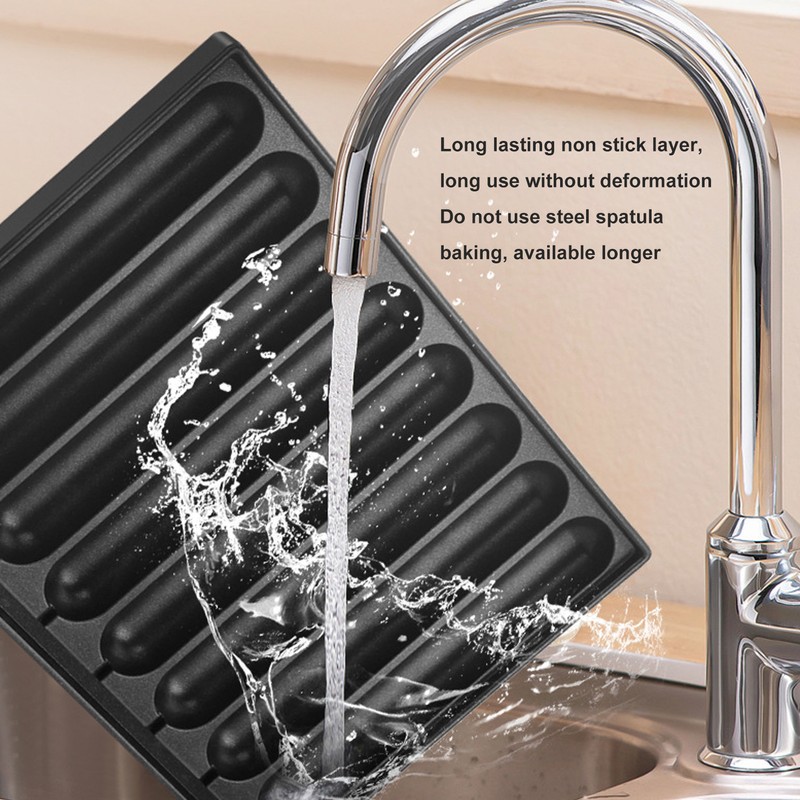 8 Grids Sausage Grilling Pan Prevent Stick Thickened Aluminum Plate