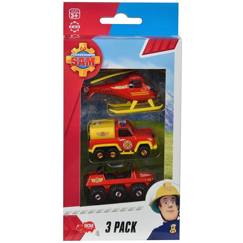 Dickie -Spielzeug 203099629 – Fireman Sam vehicle set – Assorted
