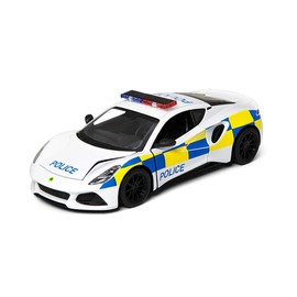 KiNSMART Lotus Emira Police Car, 1:34 Scale, 5 Inch, Diecast Metal, Pull Back Action Model