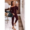 PRETTYGARDEN Women's Casual Long Sleeve Jumpsuit Crewneck One Off Shoulder