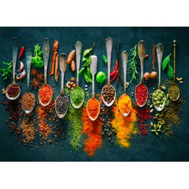 HUADADA Jigsaw Puzzles 1000 Pieces for Adults jigsaw puzzles for adults 1000 Piece Puzzle Educational Games-Colourful spices from all over the world