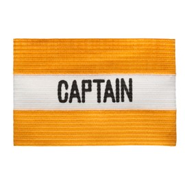 MC-Trend Football Captain's Armband - High Quality Elastic Leader Armband for All Ages - Perfect Choice for Your Team Captain Captain (1, Yellow/White)