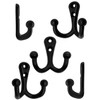 Fuxxer® 5x Classic Solid Coat Hooks Double Hook Towel Hook
