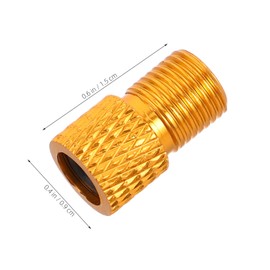 GRIRIW 10pcs Gas Nozzle Adapter Bike Tire Valve Adapter Bicycle Valve Adapter Kit Air Compressor Inflate Valve Adapter Bike Valve Adaptor Valve Air Chuck Golden Alloy