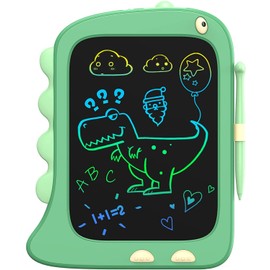 ORSEN 8.5 Inch LCD Doodle Board Tablet Toy - Green Dinosaur Drawing Pad for Kids 2-6 Years Old - Christmas and Birthday Gifts