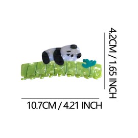 Cute Panda Hair Clips,Novelty Acetate Hair Clip,Funny Animals Claw Clips for Women
