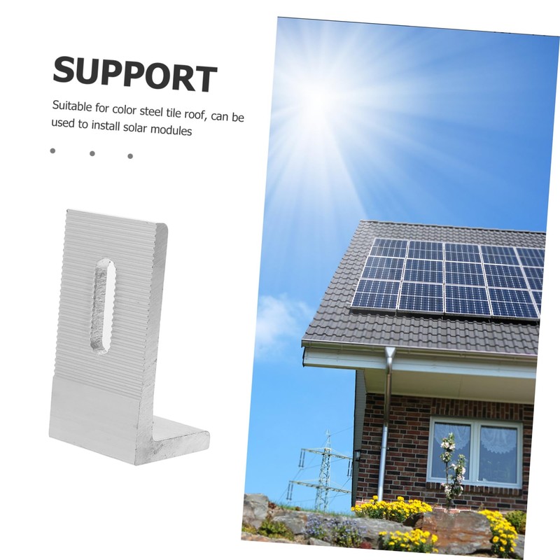 Gadpiparty Solar Panel Mounting Bracket for Roofs Sturdy Foot Design